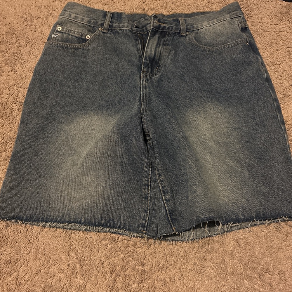 Women's Straight Leg Denim Skirt